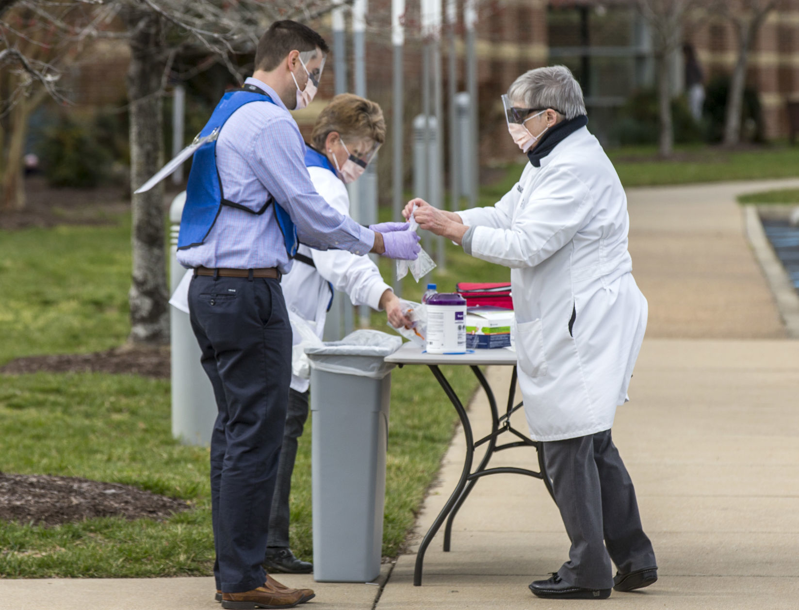 Coronavirus drive through testing
